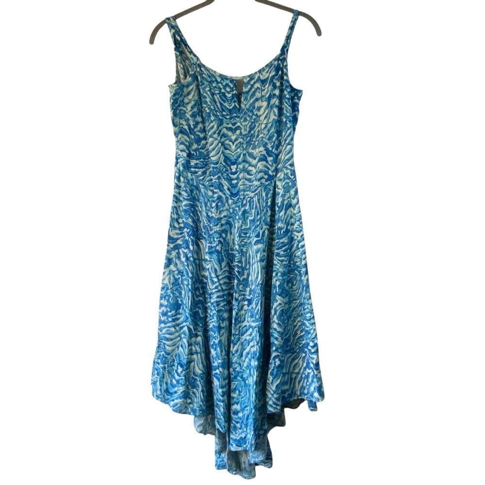 👗Sundance Heart of the Ocean Loose a Flowy Lightweight High Low Sundress SZ S👗